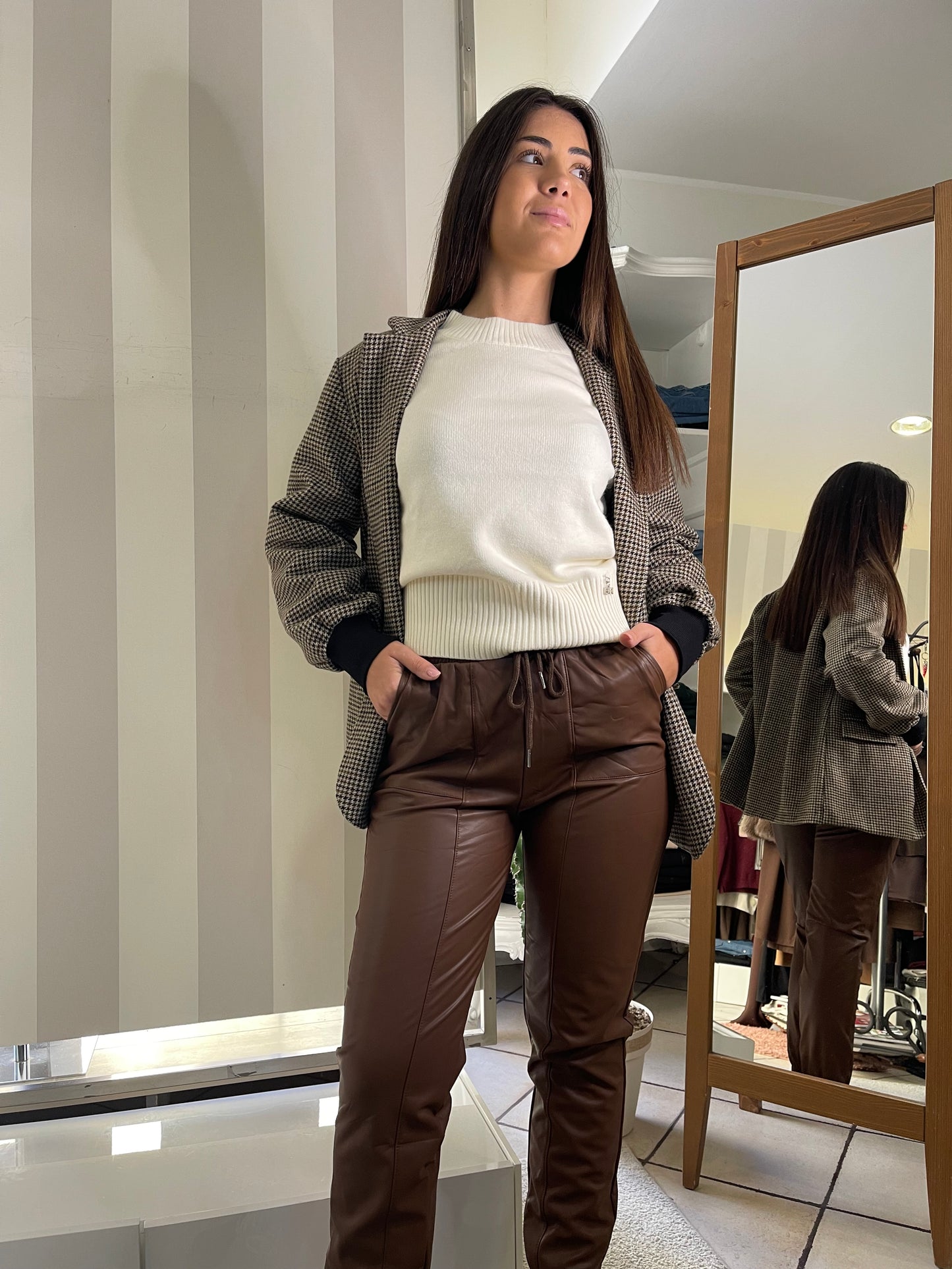 Pantalone Ecopelle Giorgia & Johns