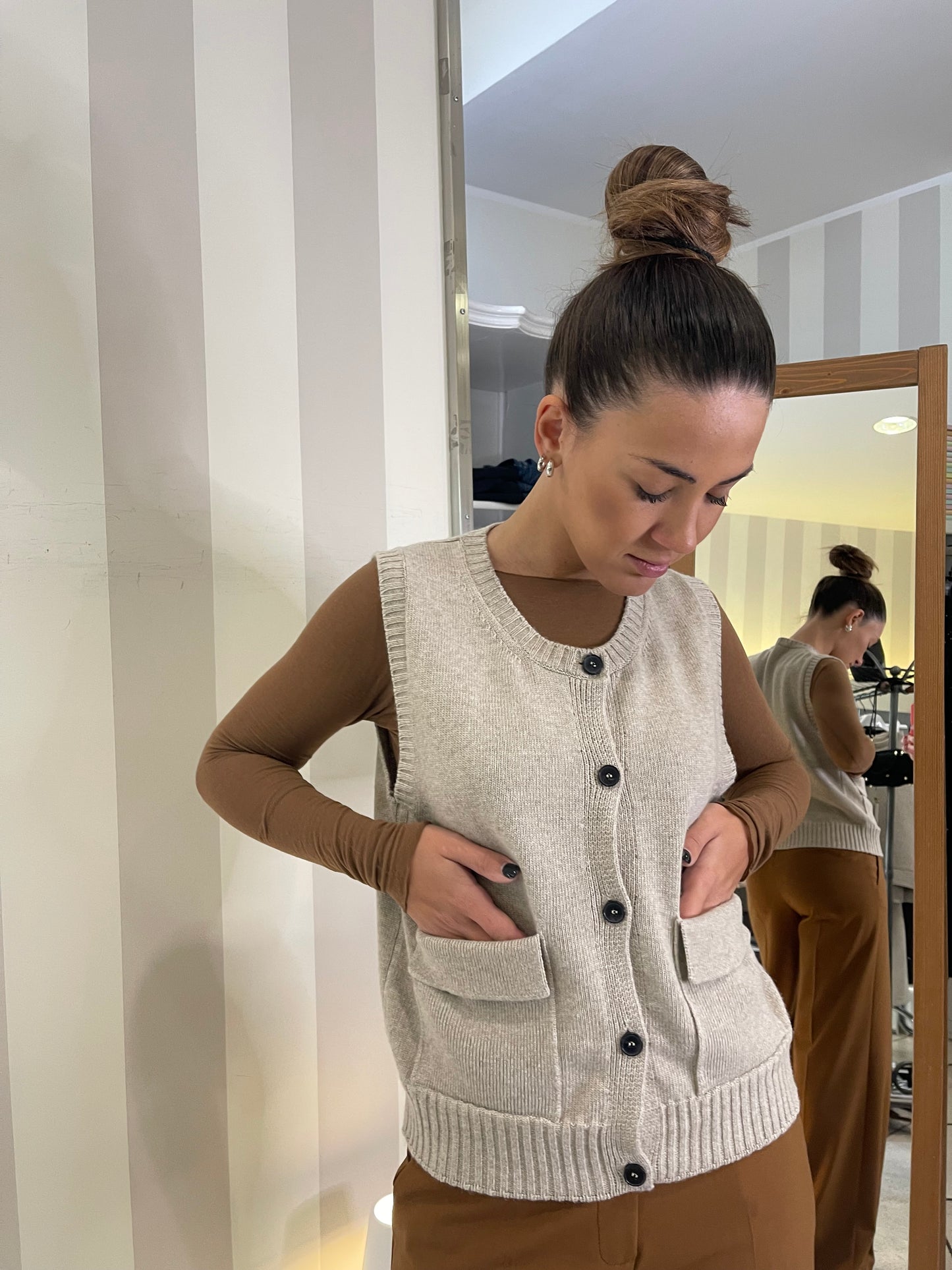 Gilet in maglia Vicolo