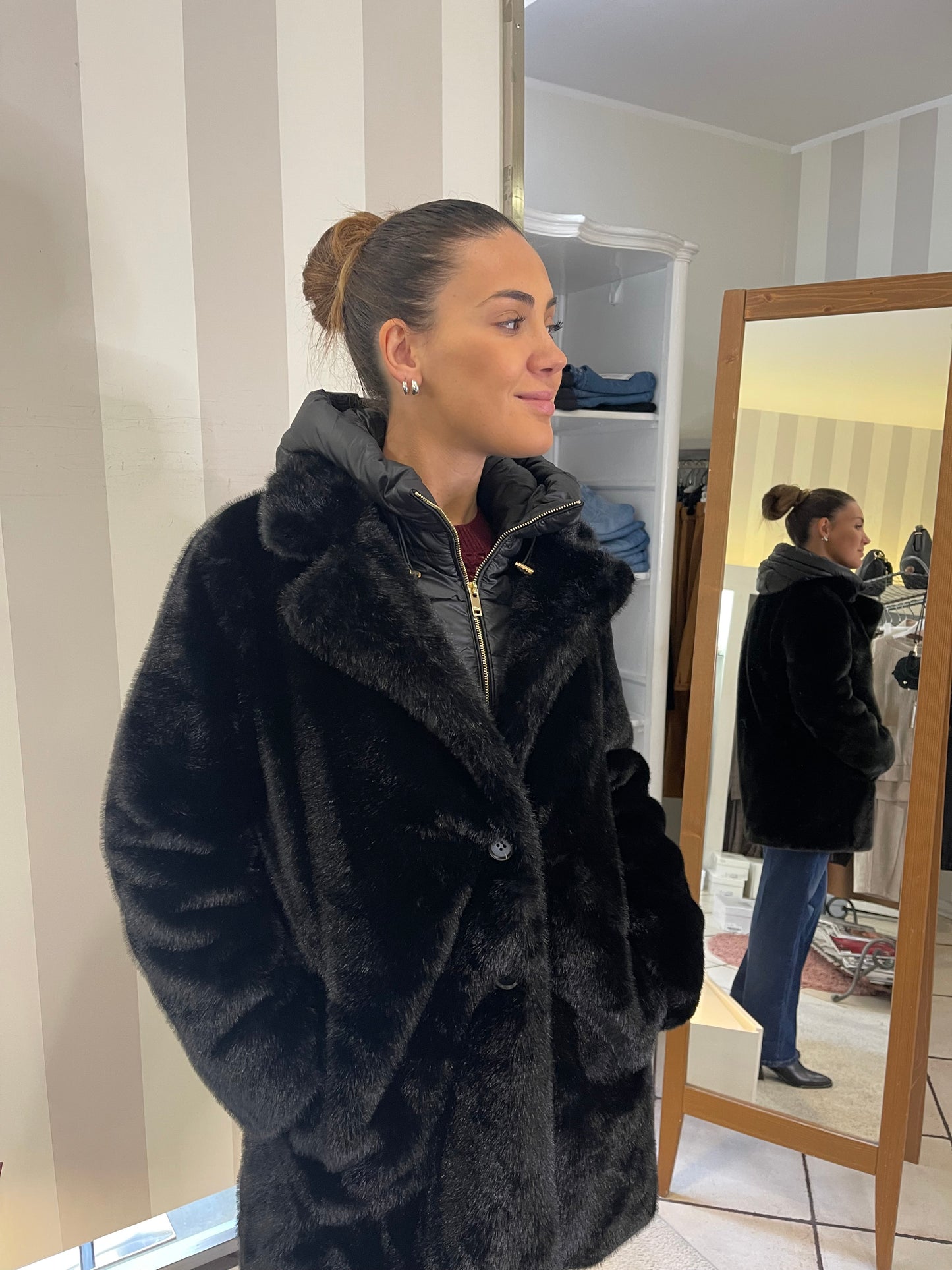 Cappotto in ecopelliccia Artigli