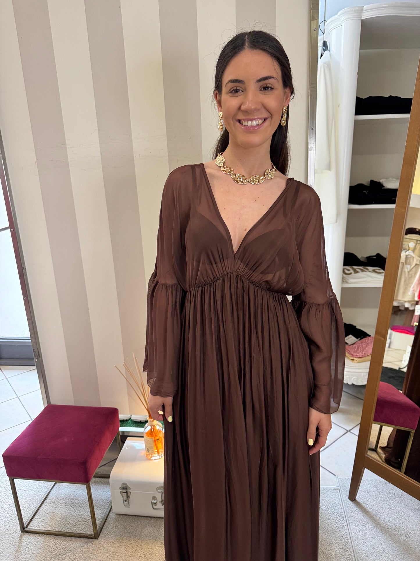 Abito lungo con manica Have One