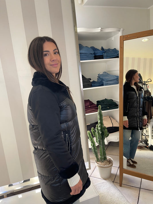 Giaccone combinata piumino eco montone Azulè