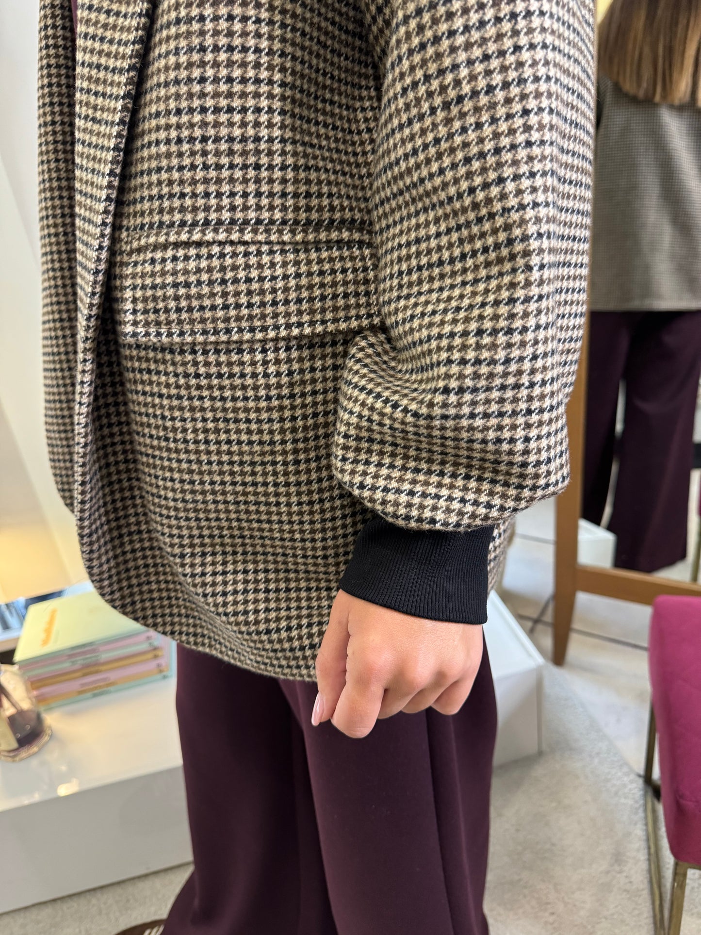 Giacca pied de poule Brend