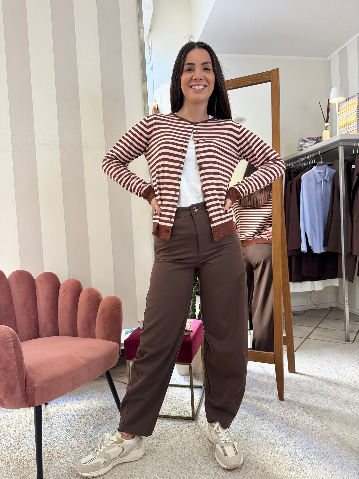 Giacchina righe Kontatto