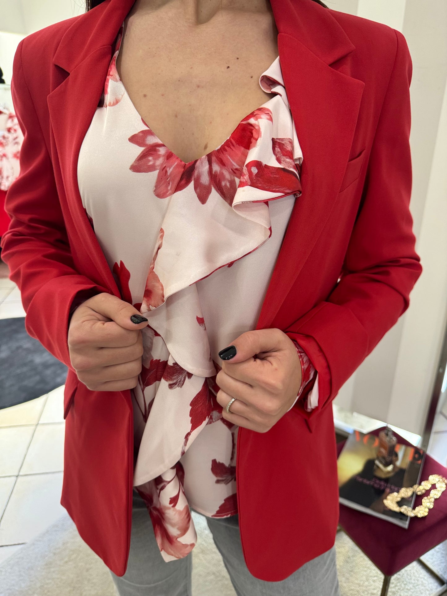 Blusa con rouches Artigli