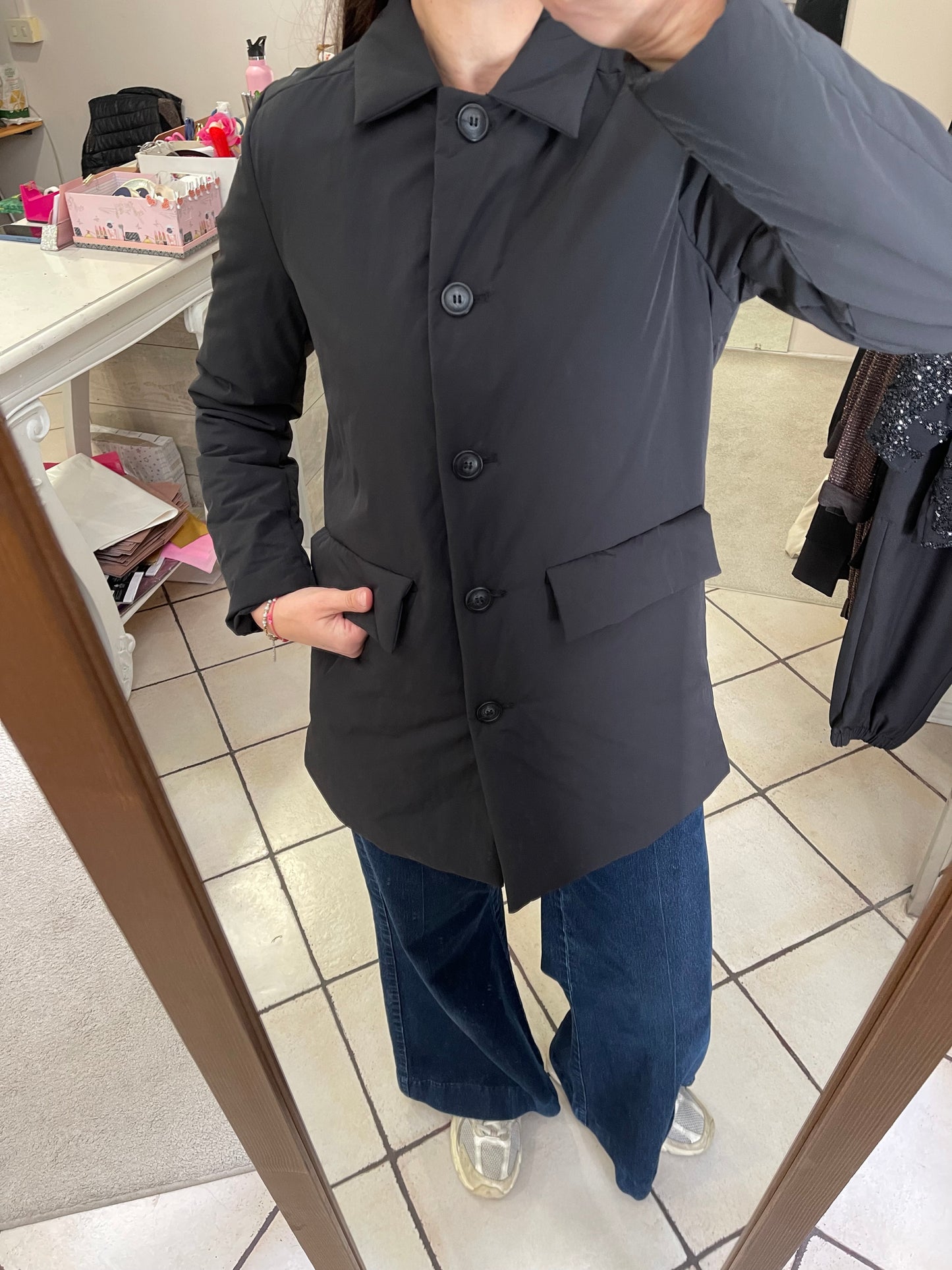 Piumino 100 grammi taglio cappottino Azulè