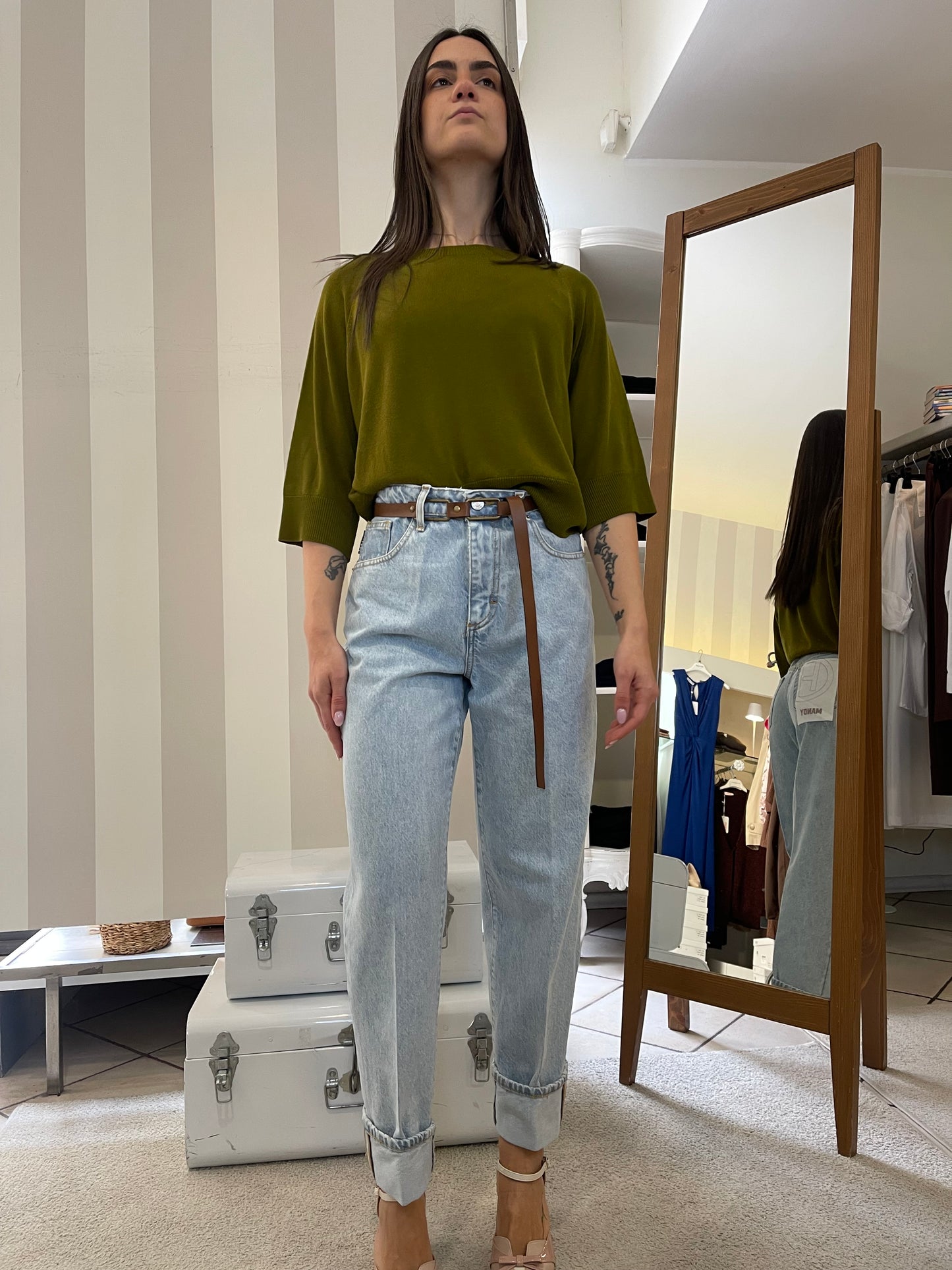 Jeans Mandy con Cintura - Haveone