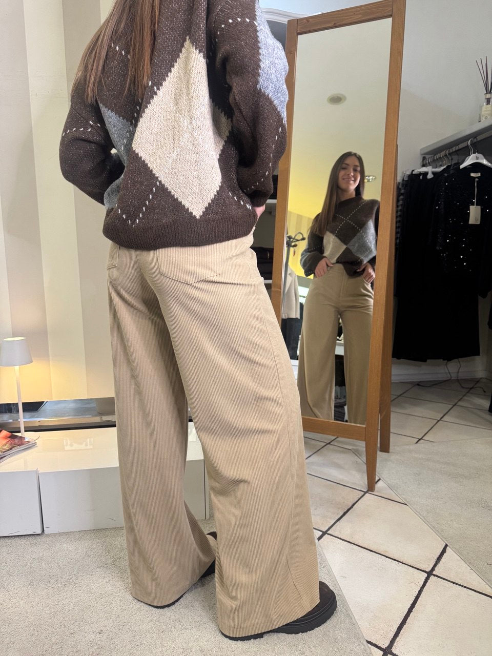 Pantalone in velluto a coste Brend