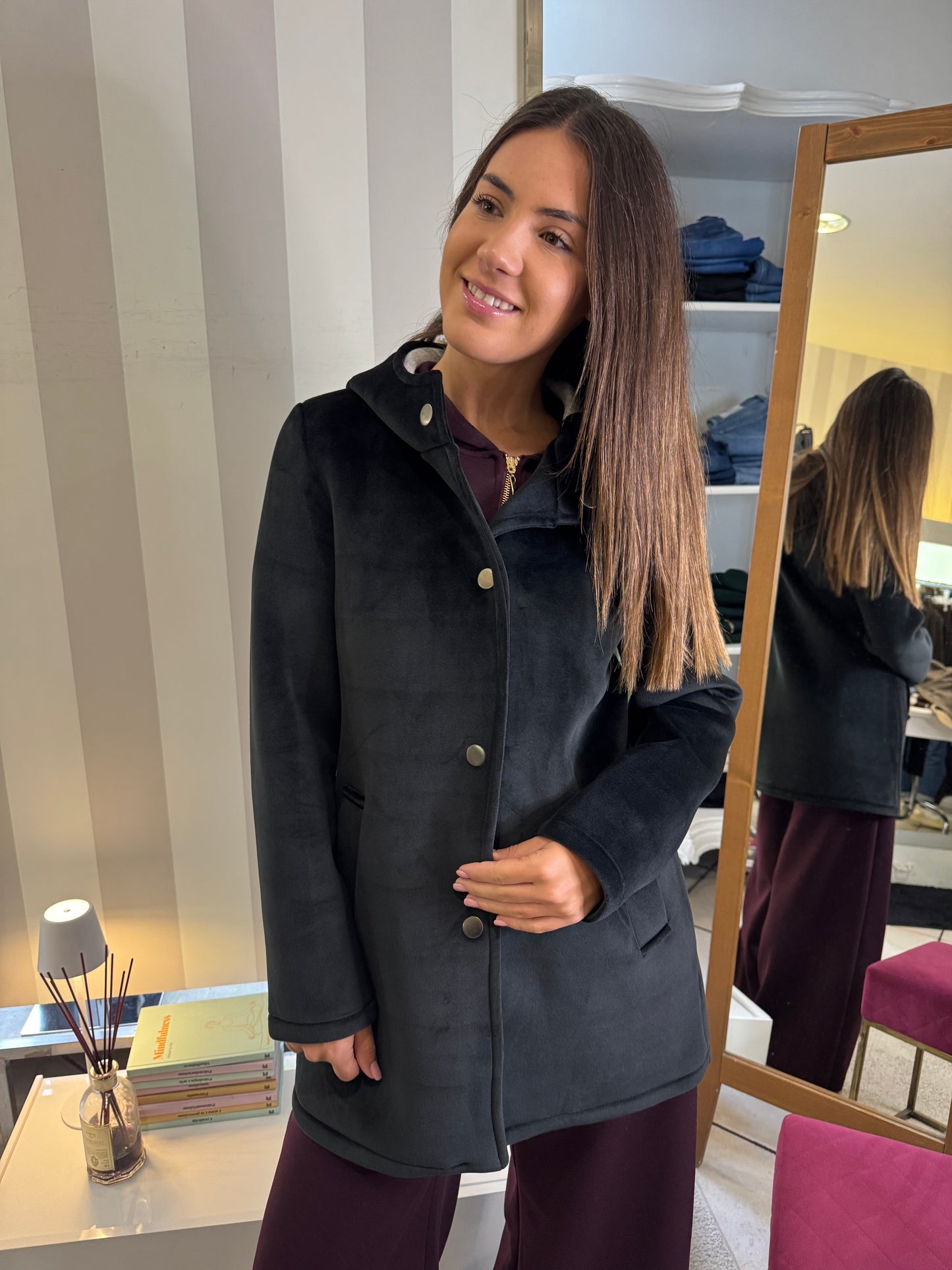 Cappottino velluto Indomina