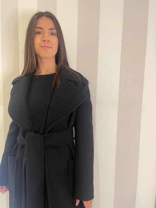 Cappotto lungo con cintura Artigli