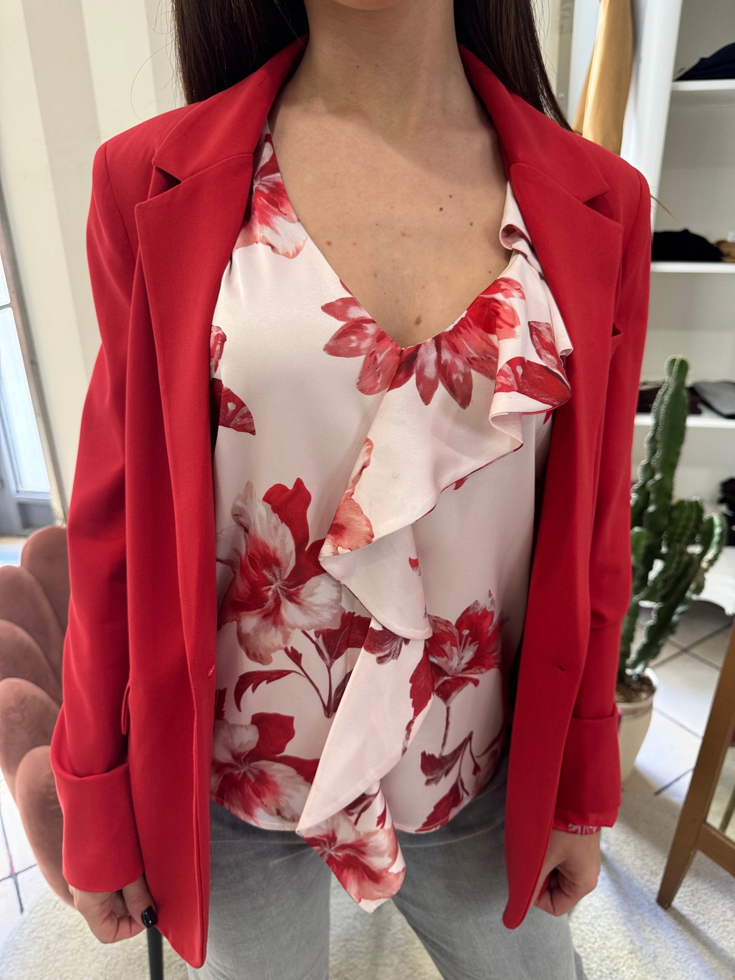 Blusa con rouches Artigli