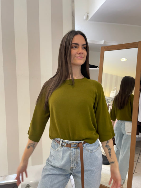 Maglia in filo manica corta Kontatto