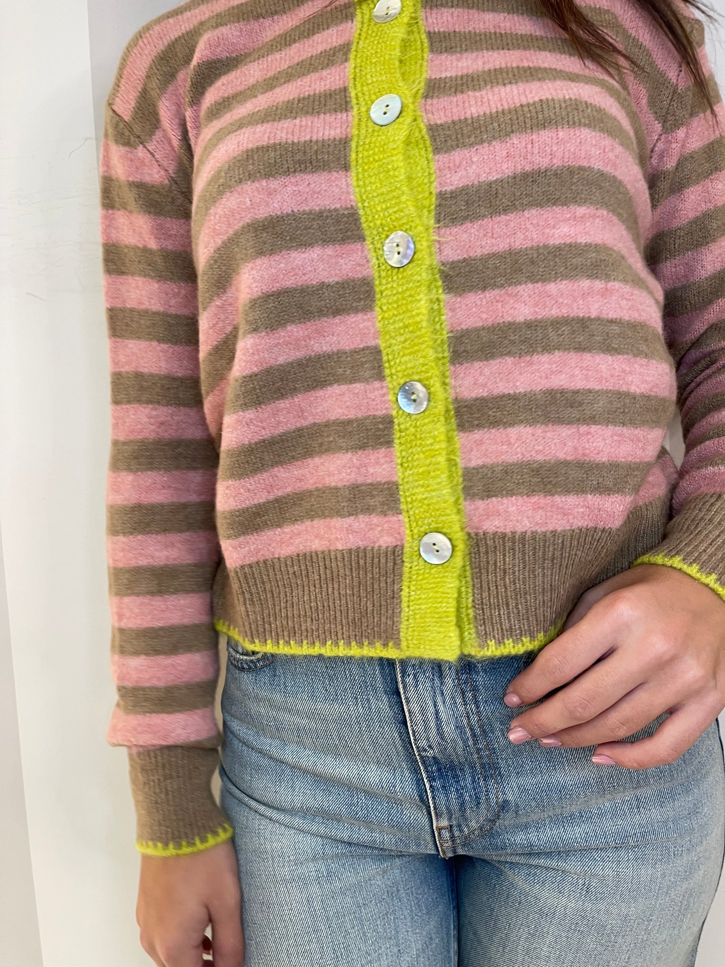 Cardigan righe Indomina