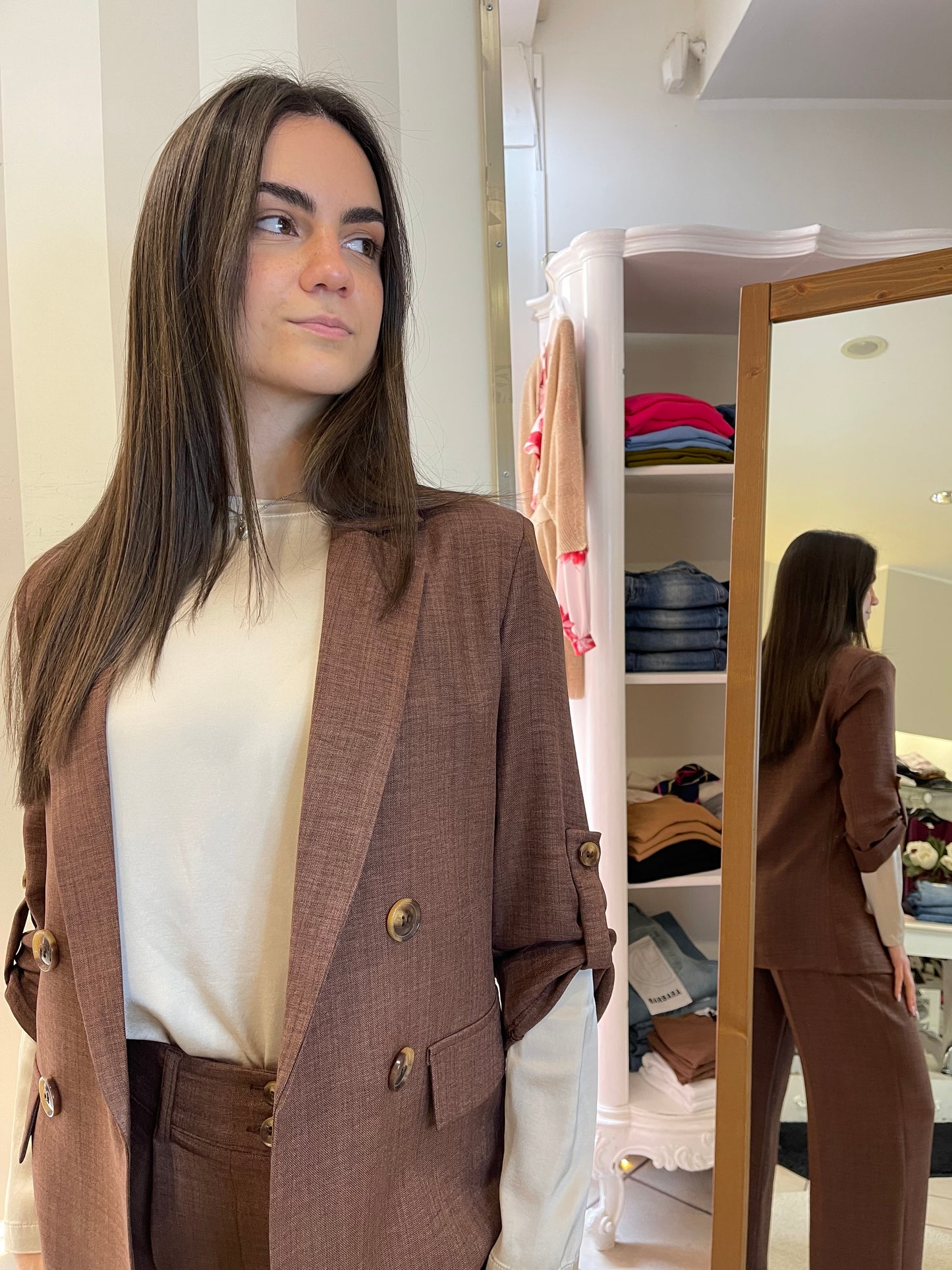 Blusa in satin Vicolo