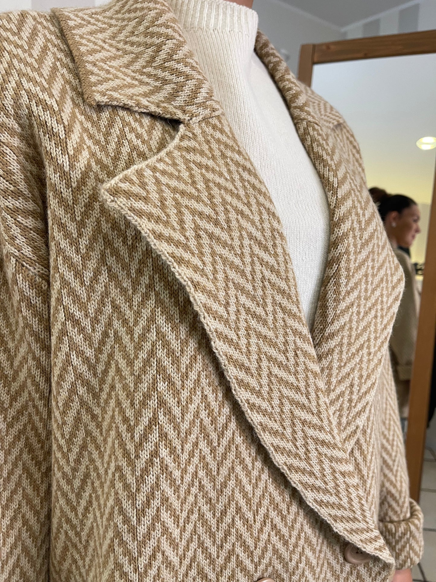 Caban doppio petto con tasche Brend