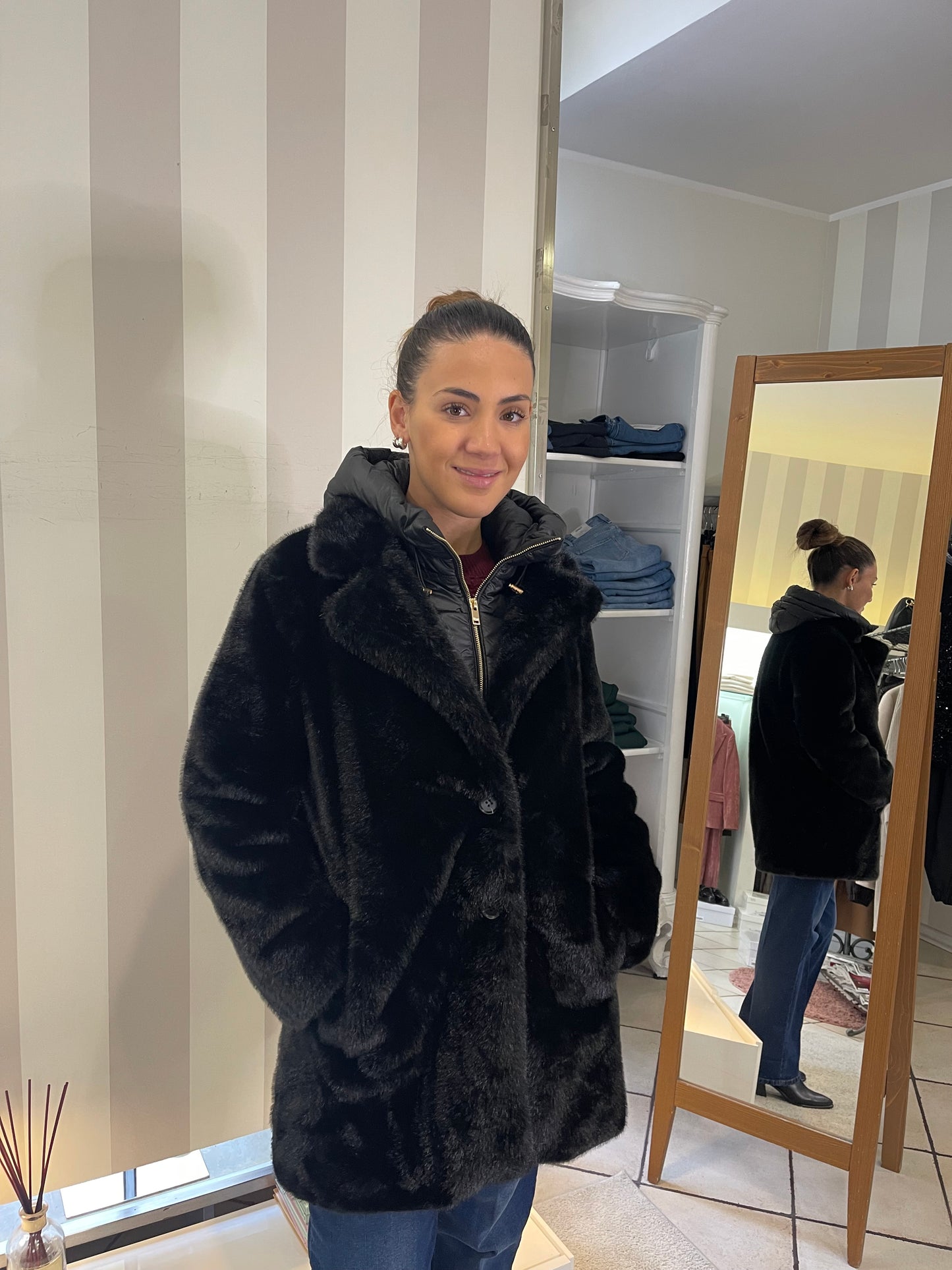 Cappotto in ecopelliccia Artigli