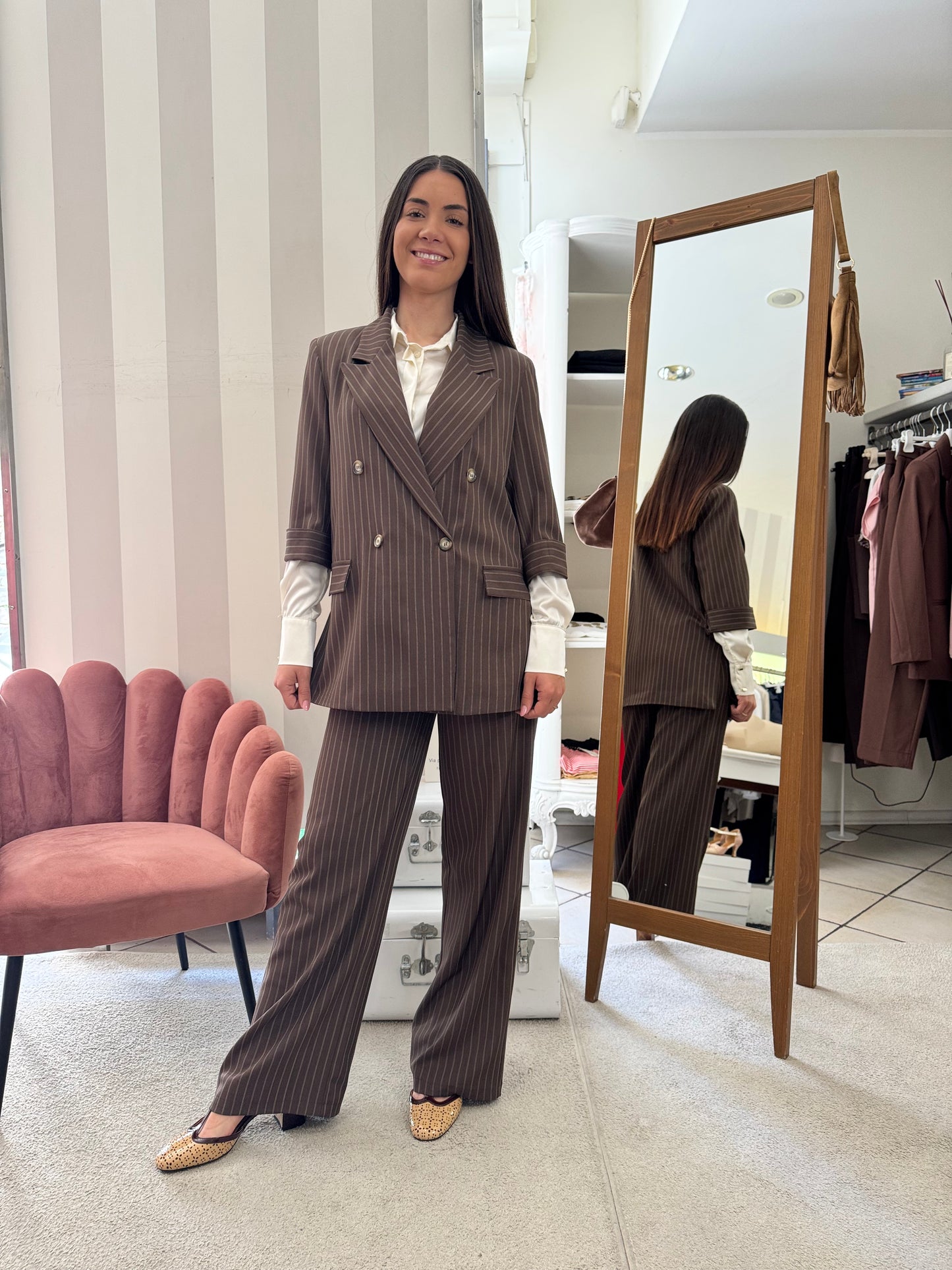 Completo gessato Brend