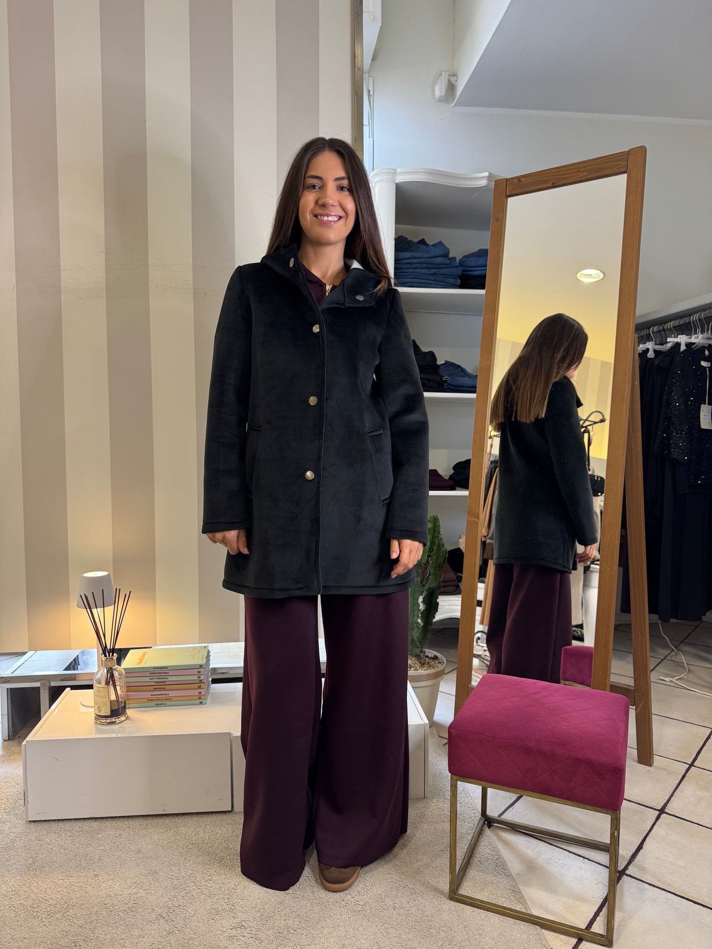 Cappottino velluto Indomina