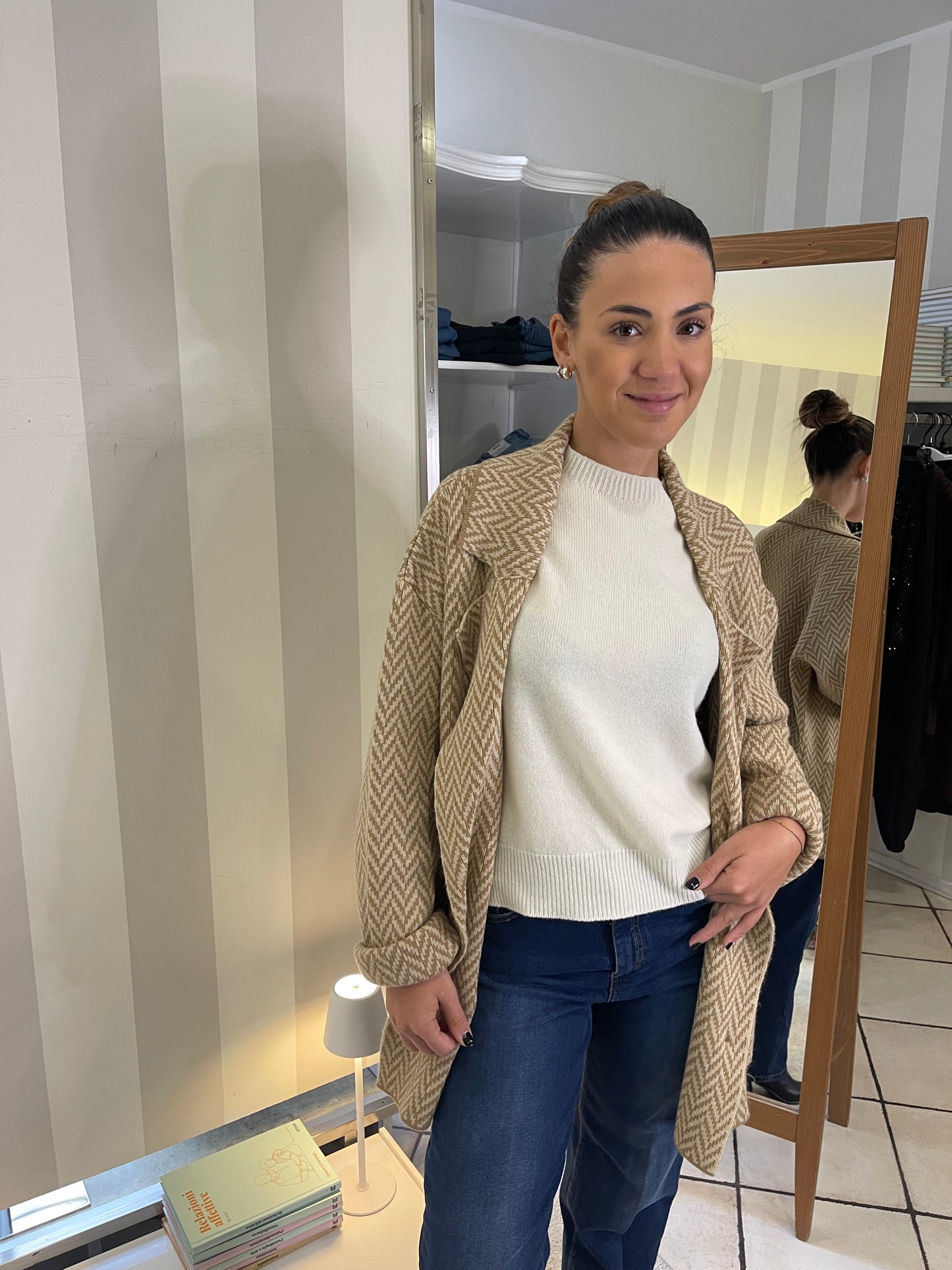 Caban doppio petto con tasche Brend