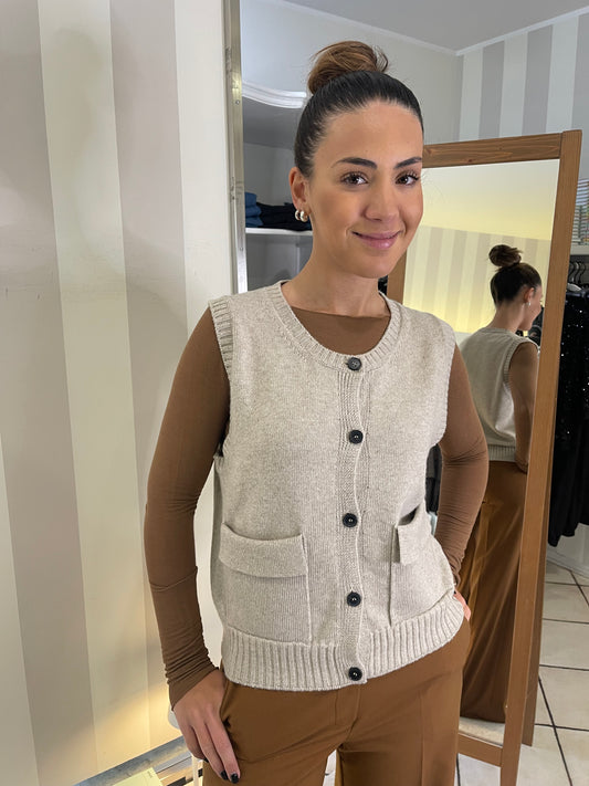Gilet in maglia Vicolo