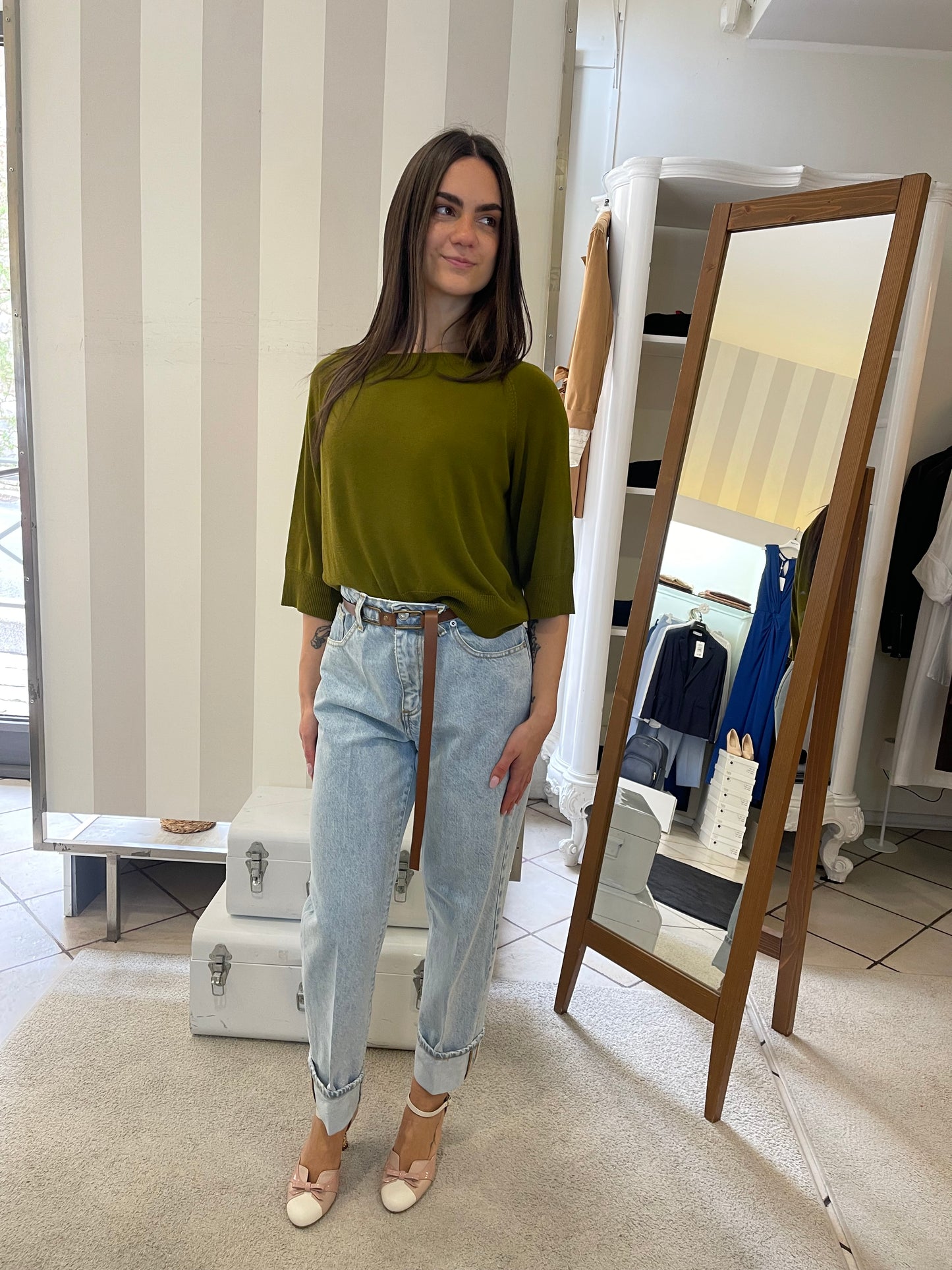 Jeans Mandy con Cintura - Haveone