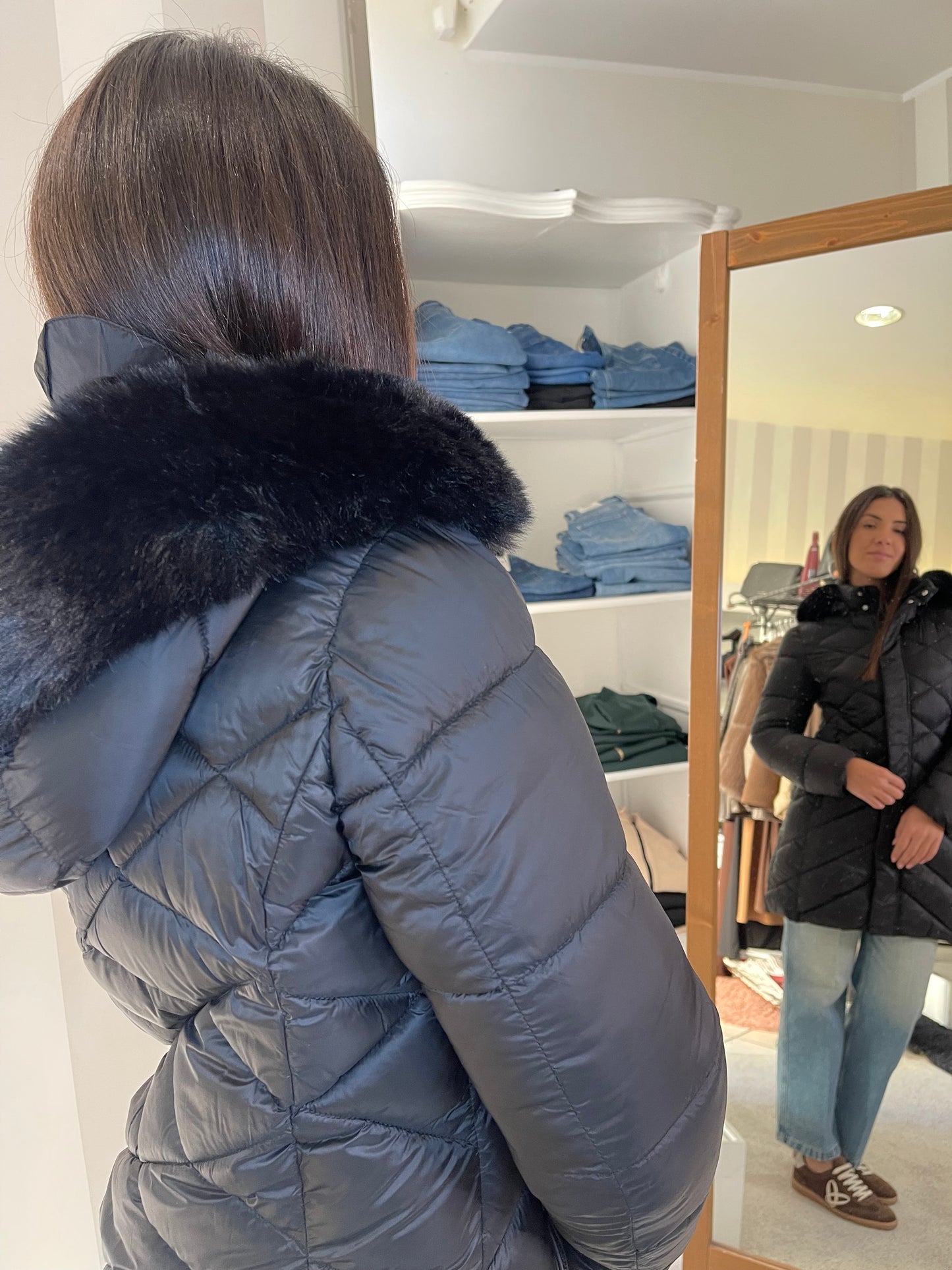 Piumino avvitato con cappuccio Azulè