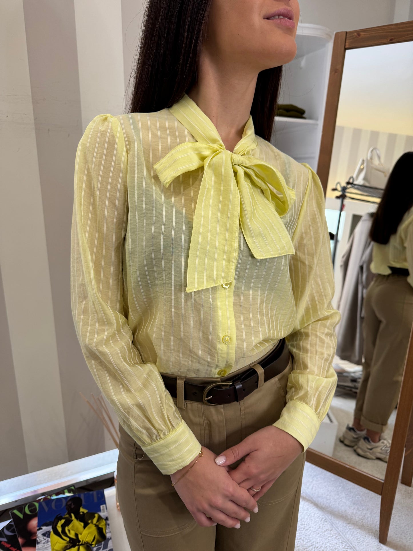 Camicia con fiocco Brend