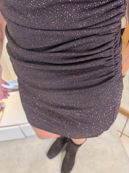 Abito corto in lurex Giorgia & Johns