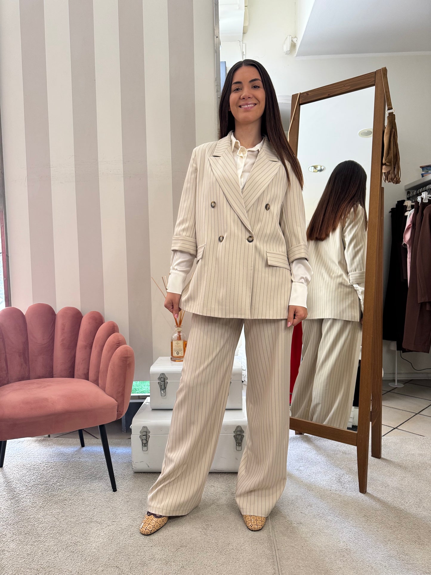 Completo gessato Brend