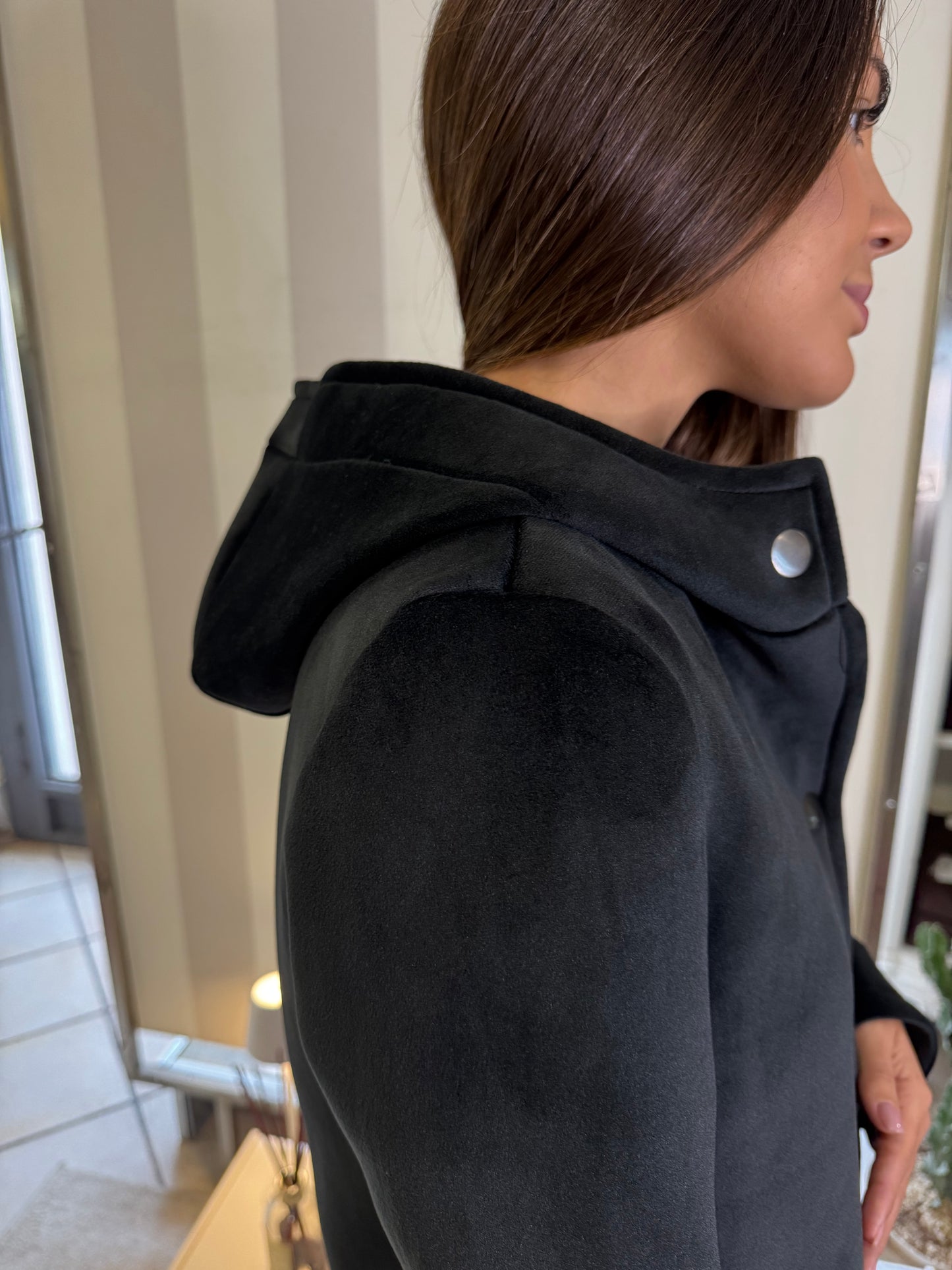 Giacca corta in velluto indomina