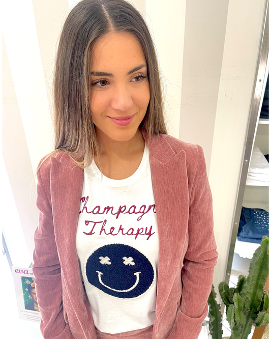 T-shirt Champagne Therapy Kontatto