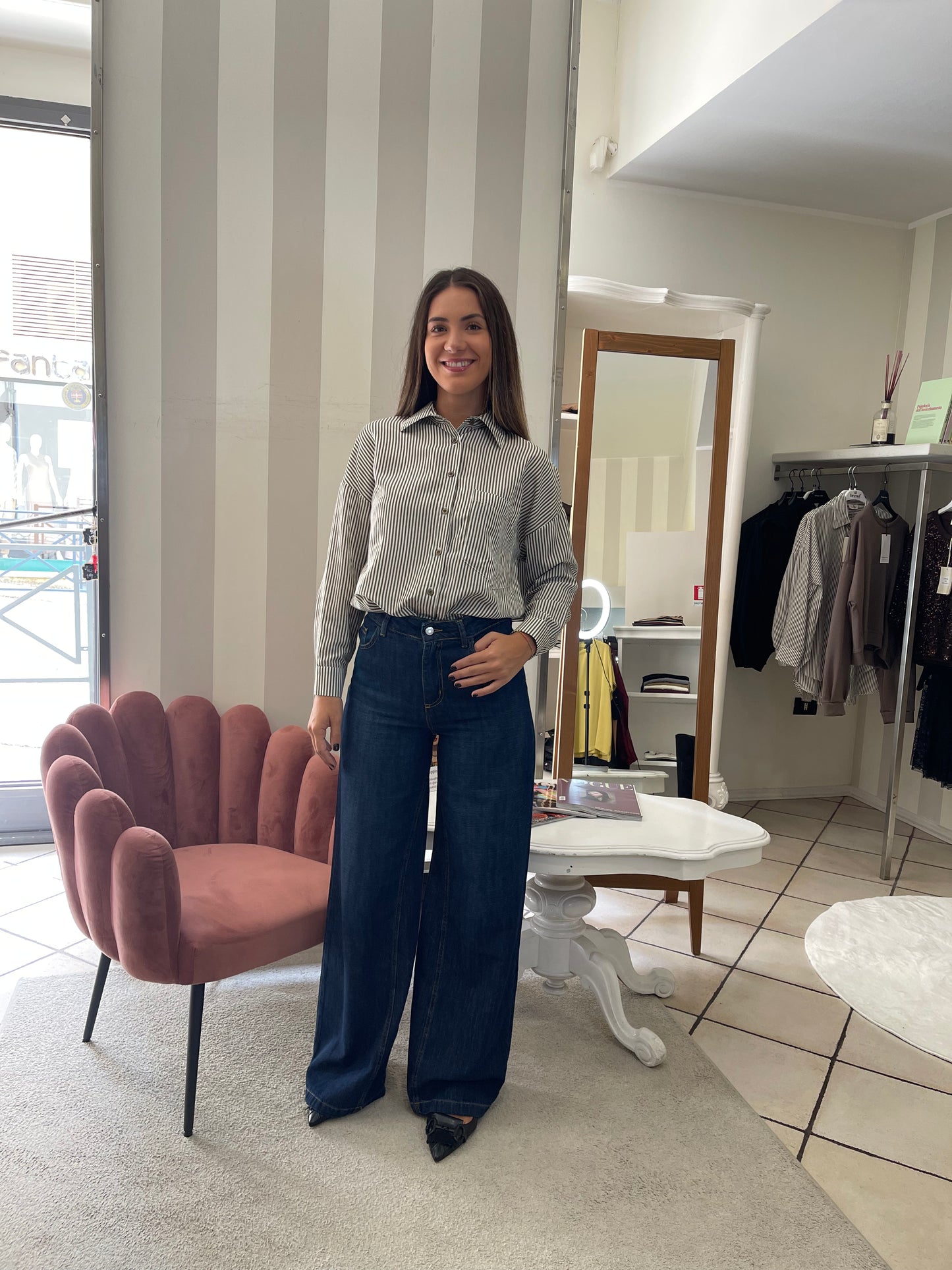 Camicia Over Taschino a Righine - Brend