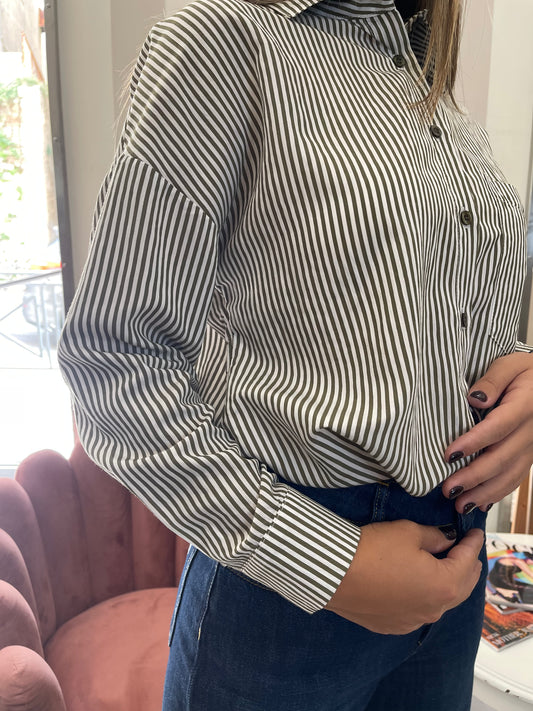 Camicia Over Taschino a Righine - Brend