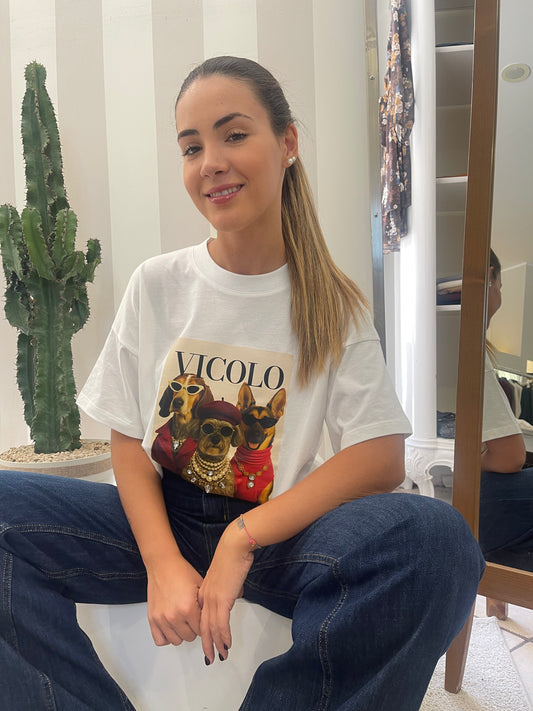 T-shirt Girocollo Stampa - Vicolo