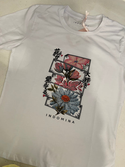 T-shirt fiori Indomina