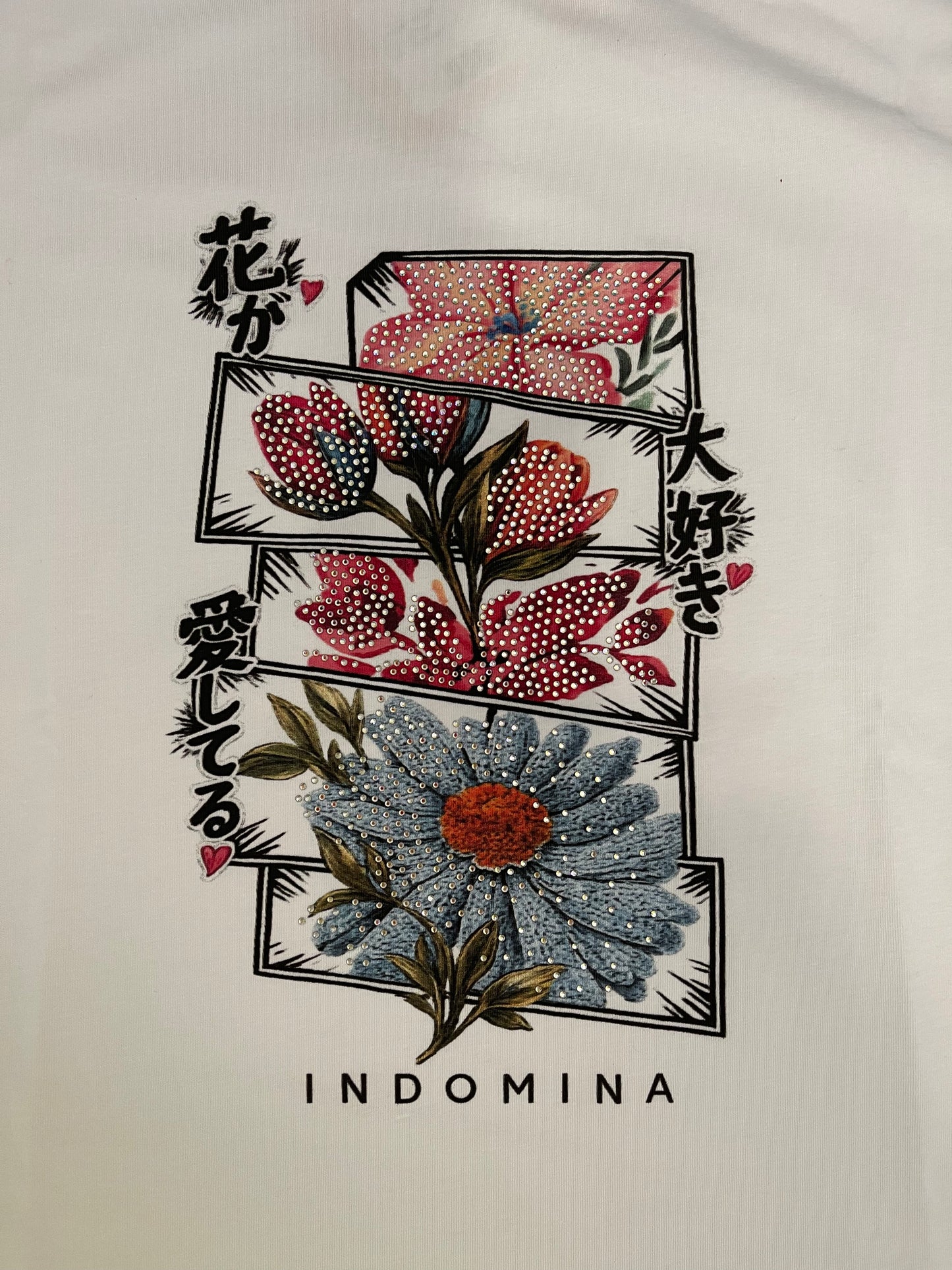 T-shirt fiori Indomina