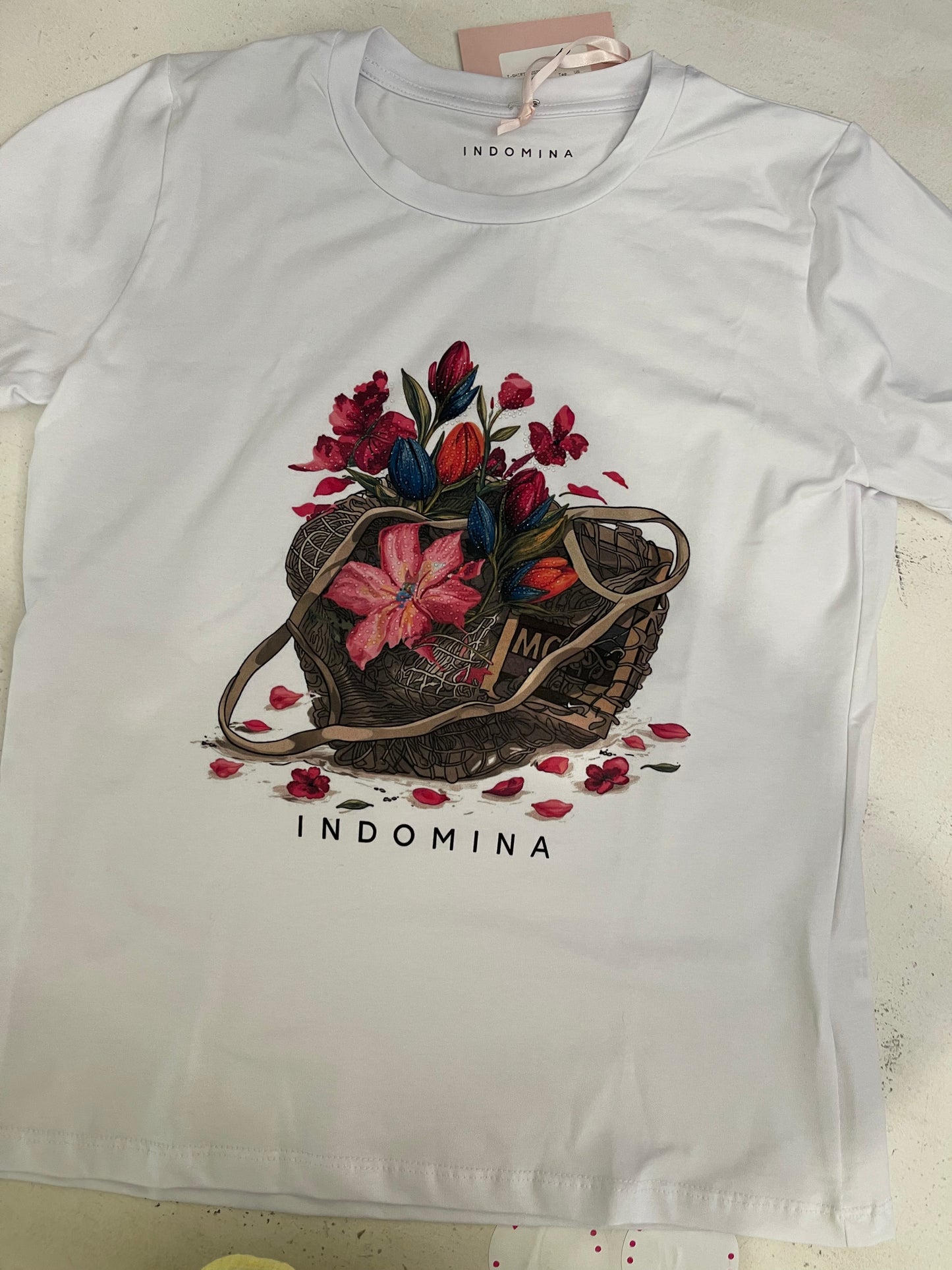 T-shirt floreale Indomina