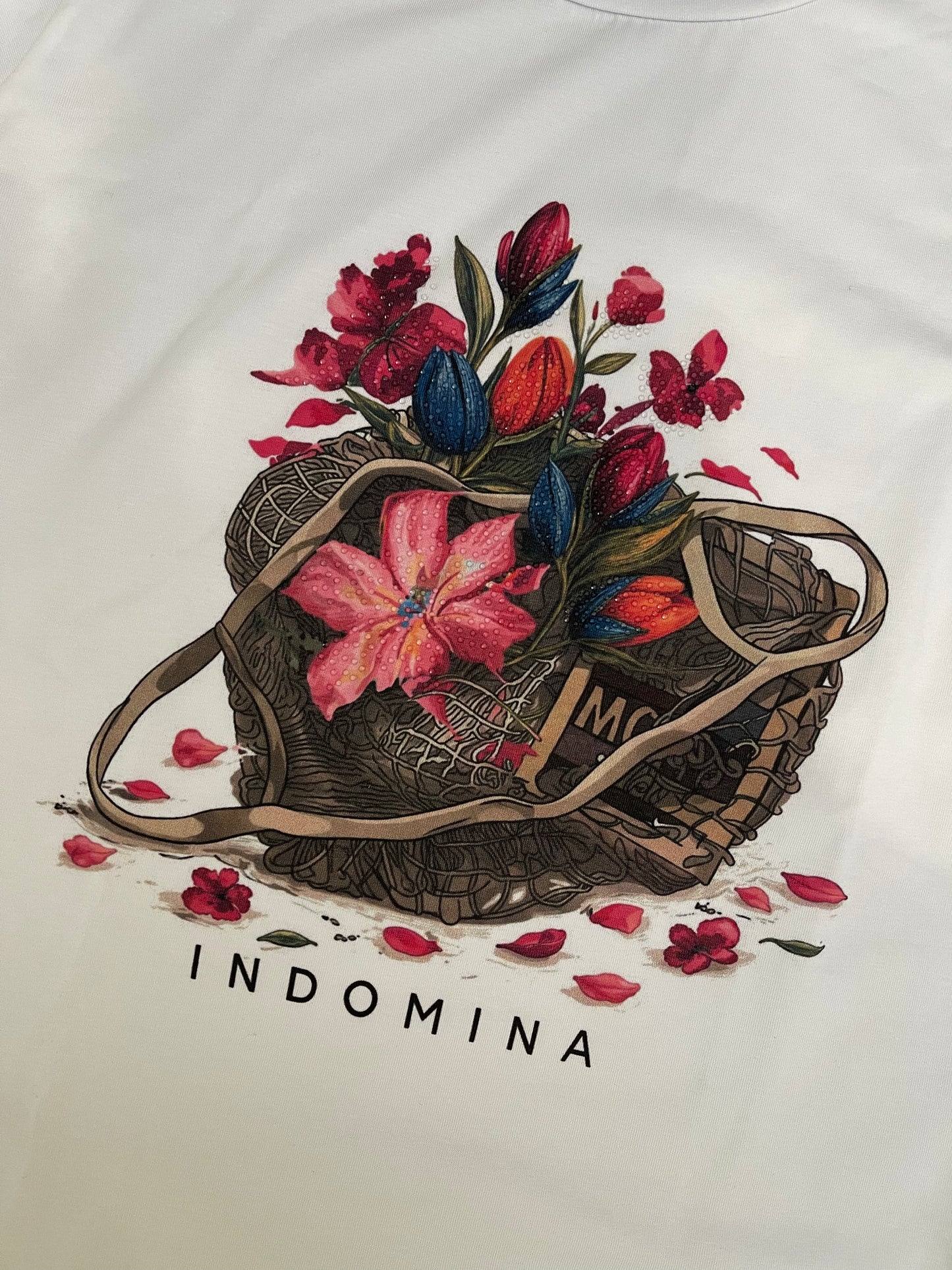 T-shirt floreale Indomina