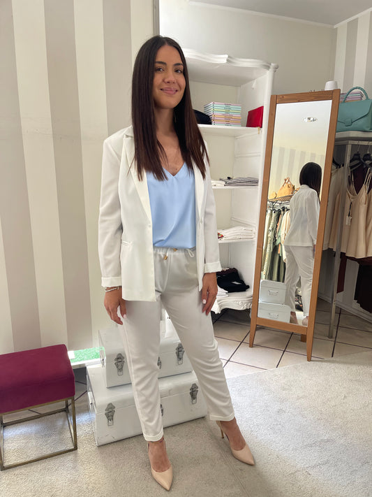 Tailleur bianco Indomina