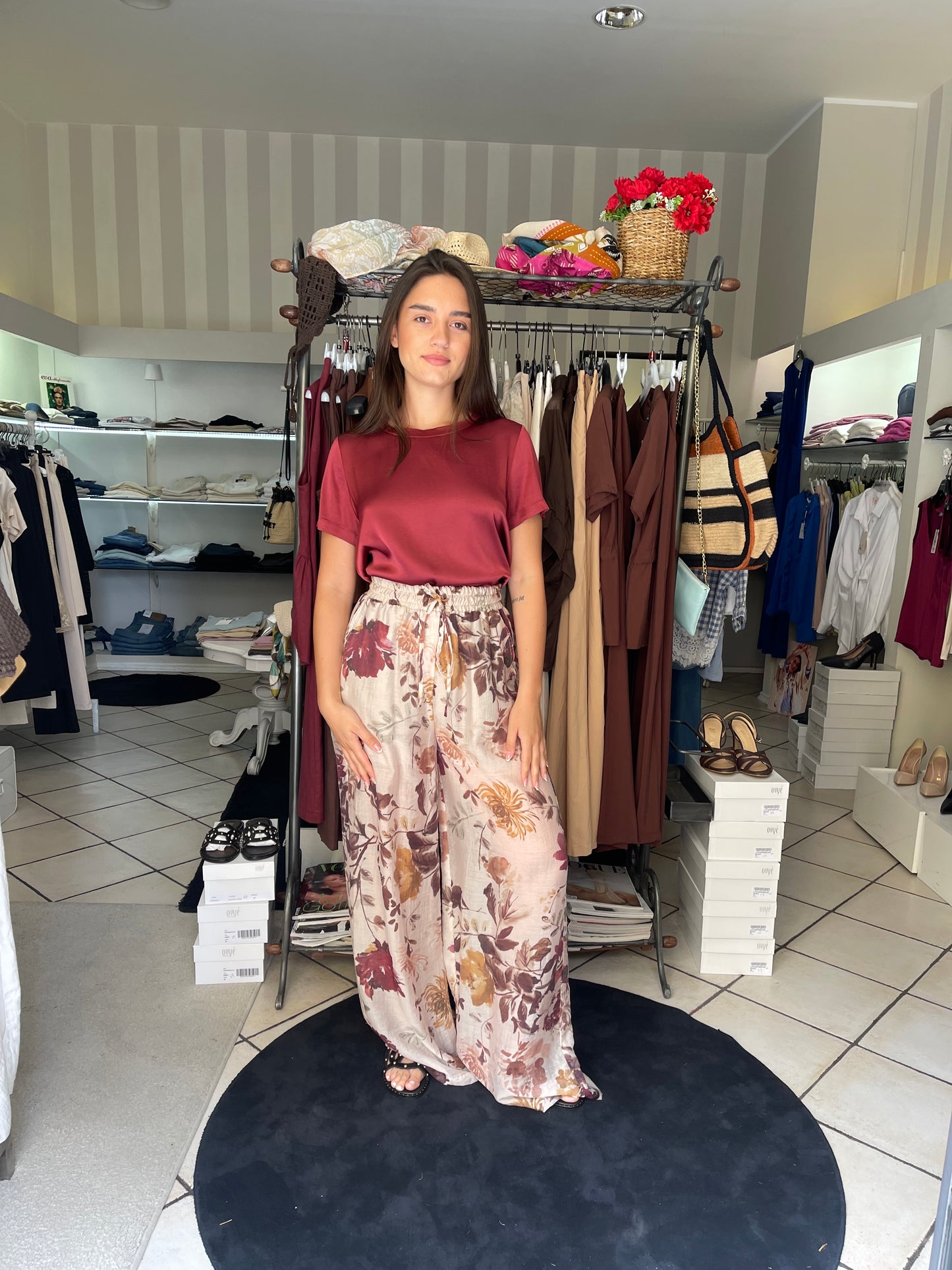 Pantaloni a fiori
