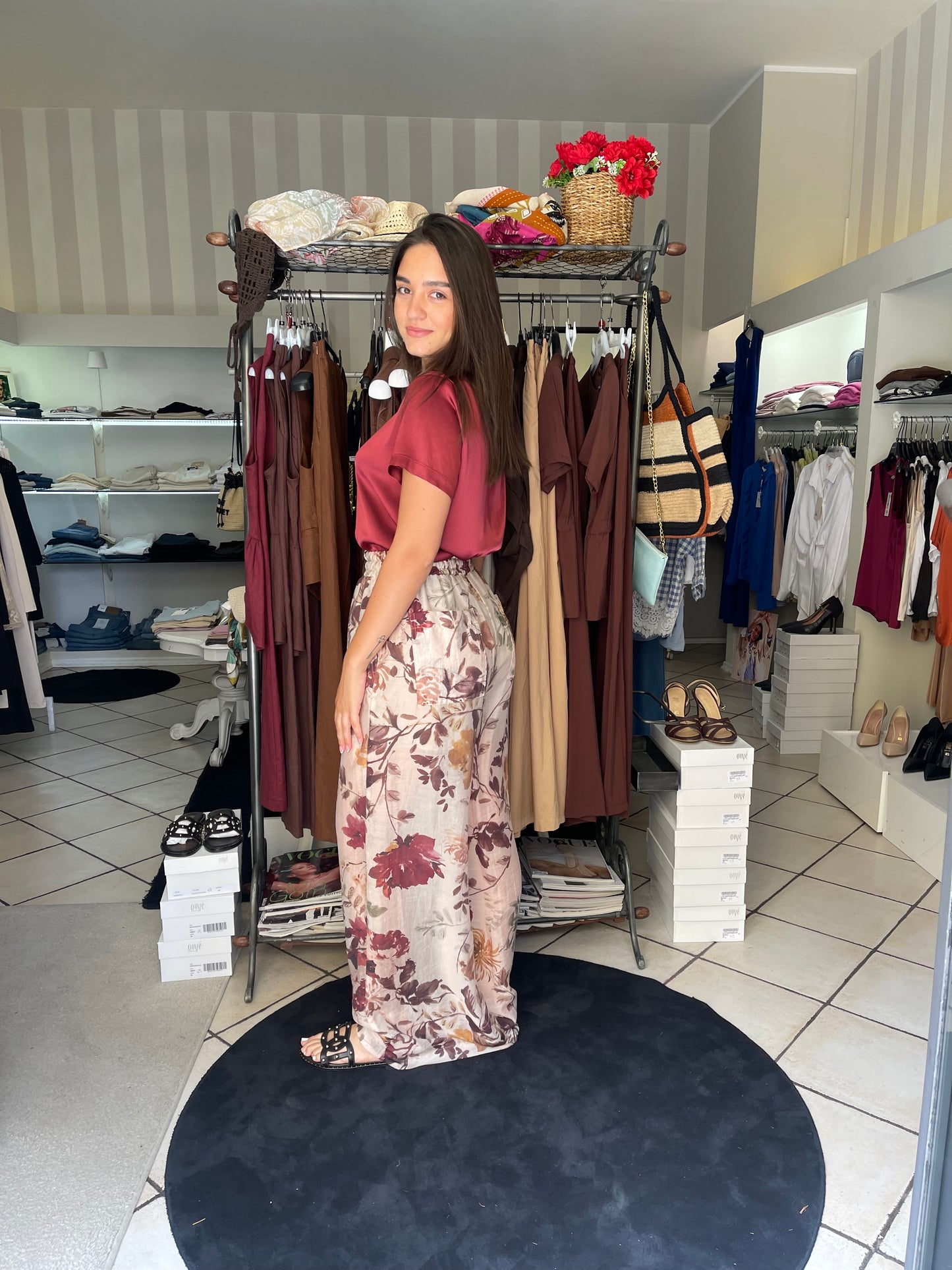 Pantaloni a fiori