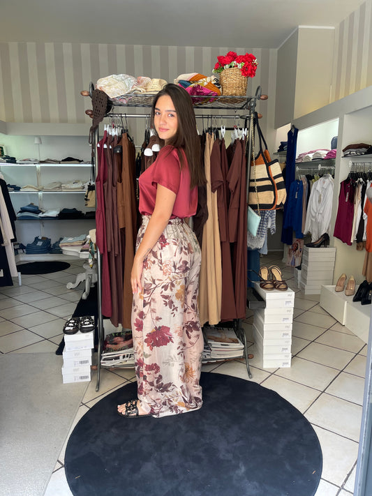 Pantaloni a fiori