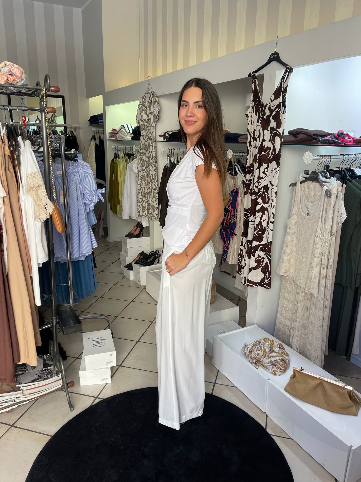 Top scollo a V incrocio Giorgia & Johns